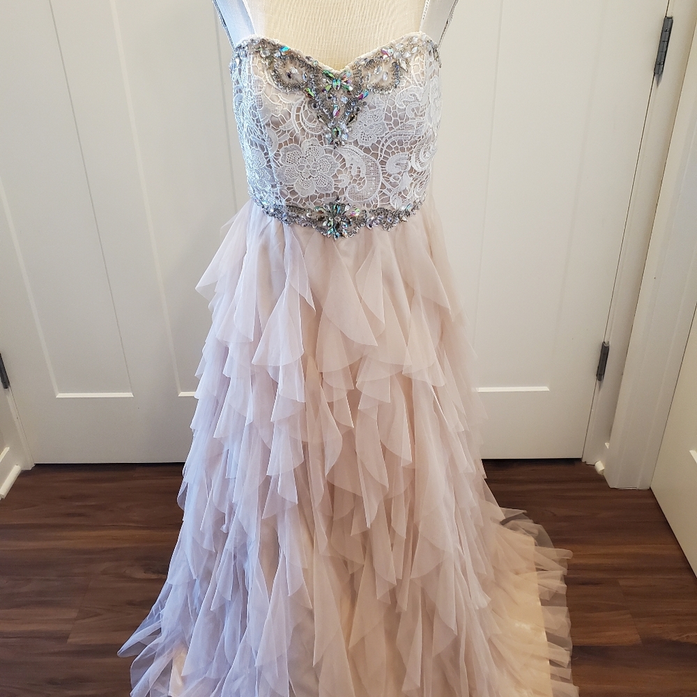 Ruffle Prom Dress